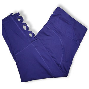 NEW Marika Blue High Waist Criss-Cross Leggings Size 2X
